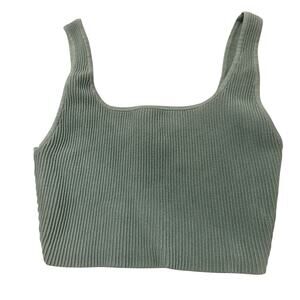 Aritzia Babaton Sculpt Knit Cropped Sage Green, size S